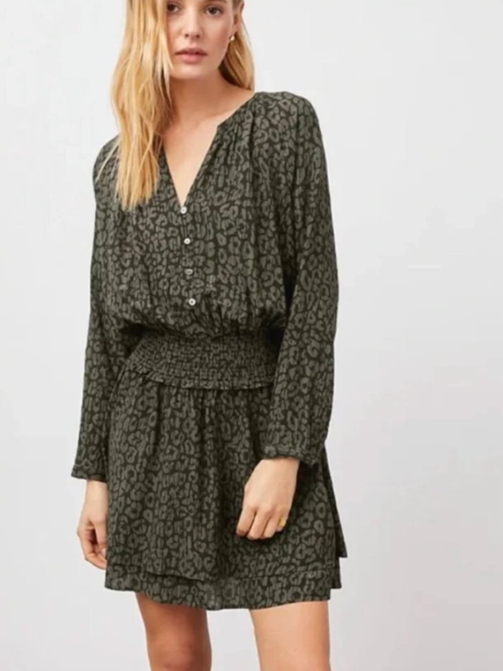 Rails Leopard Print Dress, Size Large, NWT